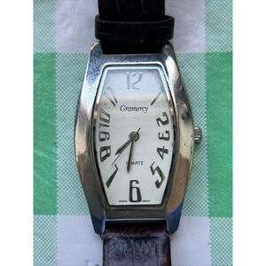 Gramercy Silver Tone Brown Band Women’s Quartz Watch